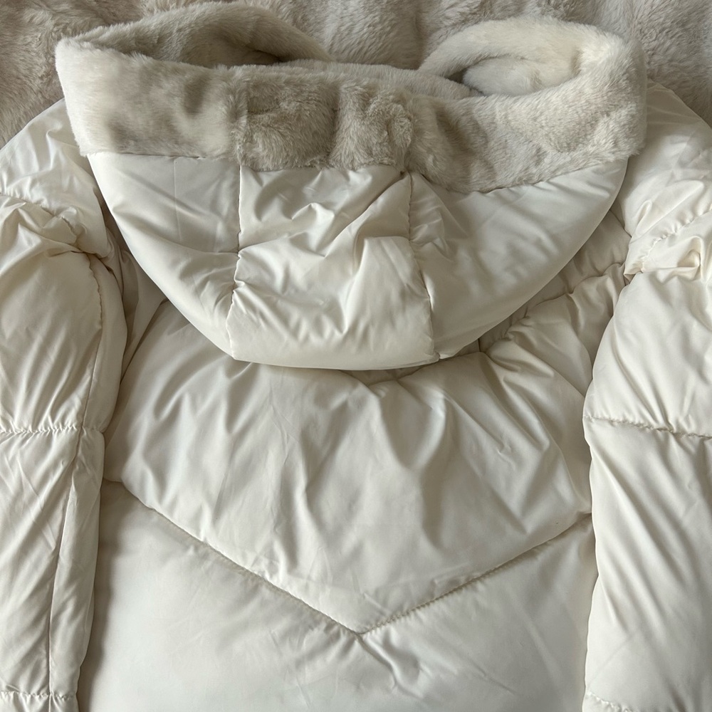 Womens White Puffer Jacket